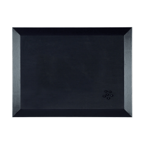 Bi Office Kamashi Black Softouch Noticeboard Black Frame 600mm x 450mm 492854 F