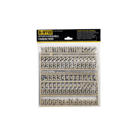 Bi Office Letter Boards Characters 19mm Gold 264 Pack 891926 F