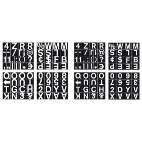 Bi Office Magnetic Changeable Characters Numbers 19mm 144 Pack CAR0802 556536 F