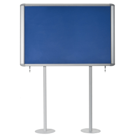 Bi Office Mastervision Display Case Cork Glass Door Aluminium Frame 9 x A4 456395 F