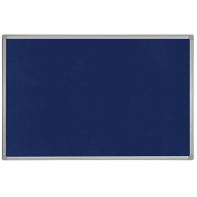 Bi Office Maya Blue Felt Noticeboard Plastic Frame 1800mm x 1200mm 753151 F
