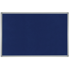 Bi Office Maya Blue Felt Noticeboard Plastic Frame 2400mm x 1200mm 753152 F