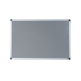 Bi Office Maya Combonet Noticeboard 1200mm x 900mm Gridded Metal 492843 F