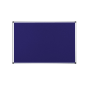 Bi Office Maya Fire Retardant Noticeboard Blue Aluminium Frame 1500mm x 1200mm 451463 F
