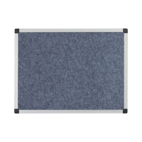 Bi Office Maya Fire Retardant Noticeboard Grey Aluminium Frame 1500mm x 1200mm 543935 F