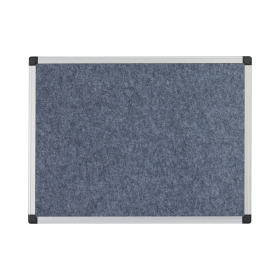 Bi Office Maya Fire Retardant Noticeboard Grey Aluminium Frame 900mm x 600mm 543930 F