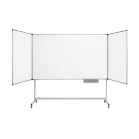 Bi Office Maya Mobile Trio Whiteboard Magnetic Steel 1500mm x 1000mm 596311 F