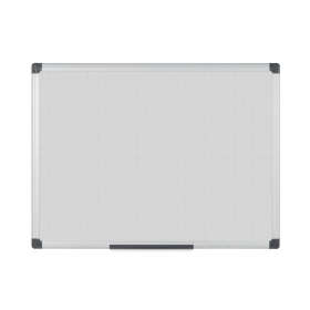Bi Office Maya Whiteboard Magnetic Gridded 1500mm x 1200mm 470117 F
