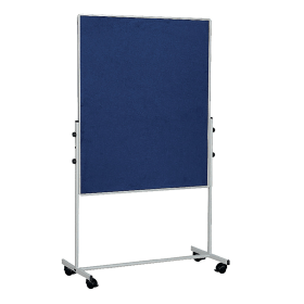 Bi Office Mobile Blue Felt Board 1500mm x 1200mm 463541 F