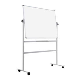 Bi Office Revolving Whiteboard Magnetic Steel Surface 1200mm x 1200mm 518502 F