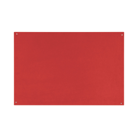 Bi Office Unframed Noticeboard Red Felt Surface 1200mm x 900mm 470097 F