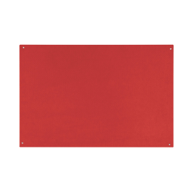 Bi Office Unframed Noticeboard Red Felt Surface 900mm x 600mm 470093 F