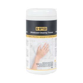Bi Office Whiteboard Cleaning Wet Wipes 100 Pack 480803 F
