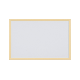 Bi Office Whiteboard Non Magnetic Yellow Frame 600mm x 400mm 753192 F