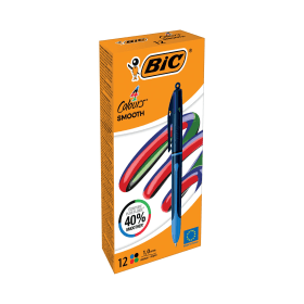 Bic 4 Colours Pro Ballpoint Pen 0.32mm Line Multicoloured 12 Pack 893853 F