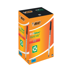 Bic ECOlutions Ballpoint Pen 0.4mm Line Black 60 Pack 280652 F