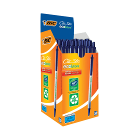 Bic Ecolutions Clic Stick 0.4mm Line Blue 50 Pack 490194 F
