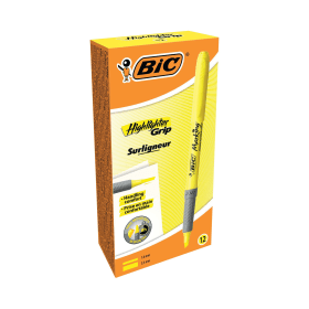 Bic Highlighters Yellow 12 Pack 455996 F