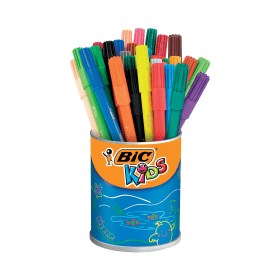 Bic Kids Visa Felt Tip Pens Ultra Fine Tip 0.9mm Assorted 36 Pack 463515 F