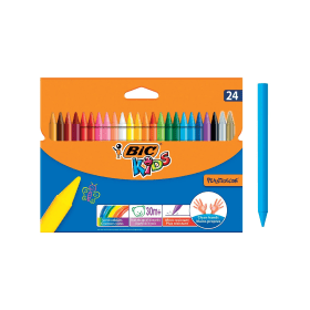 Bic Plastidecor Crayons Assorted 24 Pack 117502 F