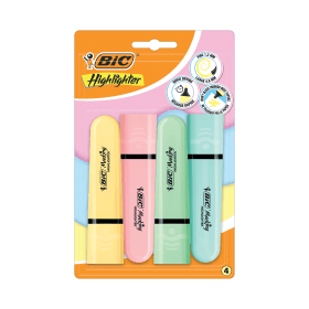 Bic Tank Highlighter Assorted 4 Pack 893860 F