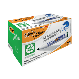 Bic Velleda 1701 Drywipe Markers Bullet Tip 1.5mm Line Green 12 Pack 104303 F