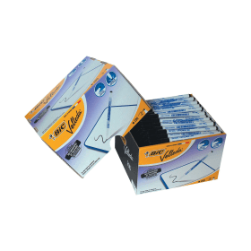 Bic Velleda 1721 Drywipe Markers Bullet Tip Fine 1.4mm Line Black 200 Pack 523160 F