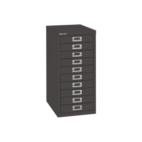 Bisley 10 Multidrawer Cabinet 279mm x 380mm x 590mm Black BY99639 412073 F