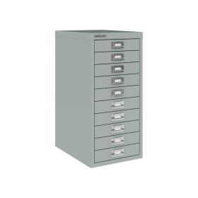 Bisley 10 Multidrawer Cabinet 279mm x 380mm x 590mm Silver 285443 F