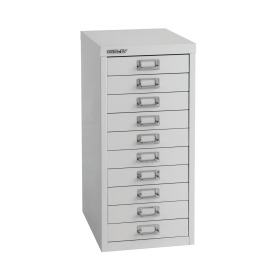 Bisley 10 Multidrawer Cabinet A4 300mm x 430mm x 600mm Grey 126821 F