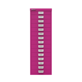 Bisley 15 Multidrawer Cabinet 279mm x 380mm x 860mm Fuchsia BY78743 493600 F