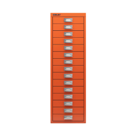 Bisley 15 Multidrawer Cabinet 279mm x 380mm x 860mm Mandarin BY78747 493604 F