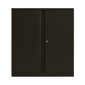 Bisley 2 Door Cupboard Empty 914x470x1000mm Black KF78711 493575 F