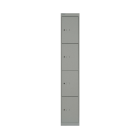 Bisley 4 Door Locker 305x457x1802mm Goose Grey BY02537 127089 F