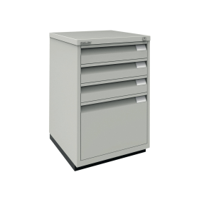 Bisley 4 Drawer Filing Cabinet 470mm x 470mm x 710mm Goose Grey 178205 F
