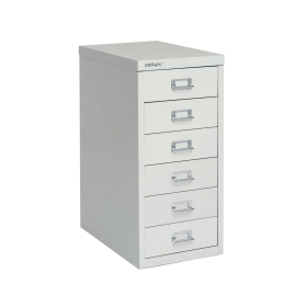 Bisley 6 Multidrawer Cabinet A4 2298mm x 400mm x 610mm Grey 370956 F