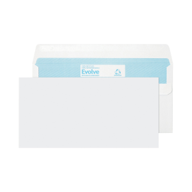 Blake Evolve Envelope Recycled Wallet Self Seal 90gsm DL White 1000 Pack 110265 F