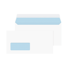 Blake Purely Everyday Peel and Seal DL Windowed Envelope 100gsm White 50 Pack 434292 F