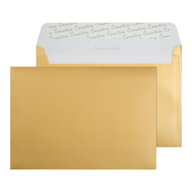 Blake Wallet Envelope Peel and Seal 130gsm C5 Metallic Gold 250 Pack 453105 F