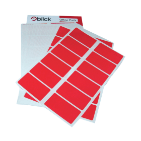 Blick Labels 25mm x 50mm Red 320 Pack 200656 F