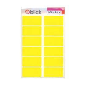 Blick Labels 25mm x 50mm Yellow 320 Pack 159623 F