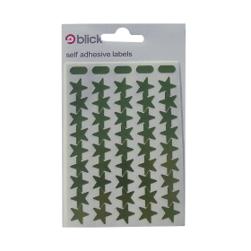 Blick Metallic Star Labels 14mm Gold 2700 Pack 206245 F