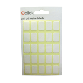Blick Self Adhesive Labels 12mm x 18mm White 3500 Pack 149288 F