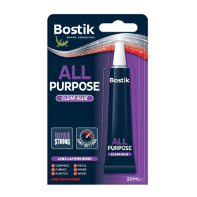 Bostik All Purpose Adhesive 20ml Clear 6 Pack 30813296 141798 F