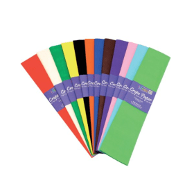 Bright Ideas Crepe Paper Assorted 12 Pack 410733 F