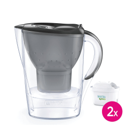 Brita Marella Water Filter Jug 2.4L Cool Graphite 2 Cartridges 830451 F