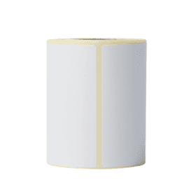 Brother BDE 1J044076 066 White Pre Punched Label Roll 76mm x 44mm 8 Pack Original
