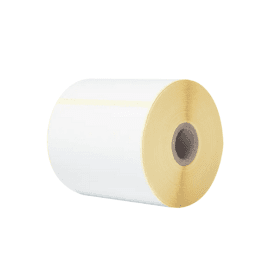 Brother BDE 1J152102 102 White Pre Punched Label Roll 102mm x 152mm Original