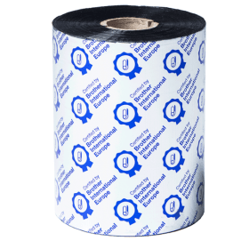Brother BWS 1D600 110 Standard Wax Thermal Transfer Black Ink Ribbon 110mm x 600m 6 Pack Original