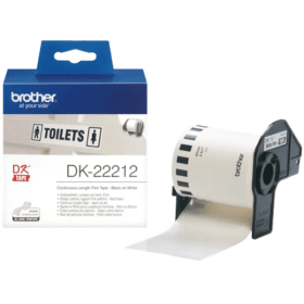 Brother DK 22212 P Touch White Continuous Film Label Tape Roll 62mm x 15.24m Original